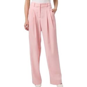 Wayf High Waisted Pastel Pink Pleated Pants | U.S. Woman’s XLarge